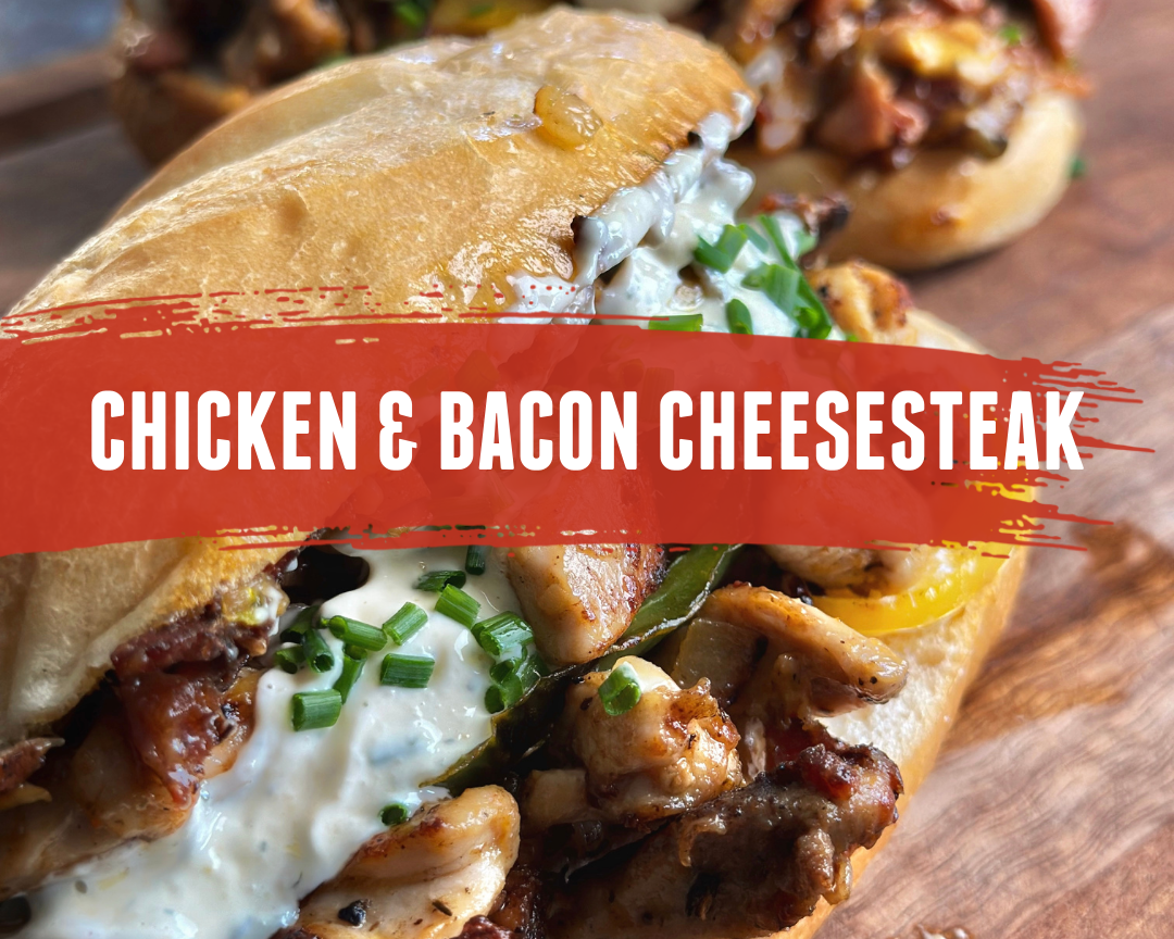 Chicken Bacon Ranch Philly Cheesesteak Recipe