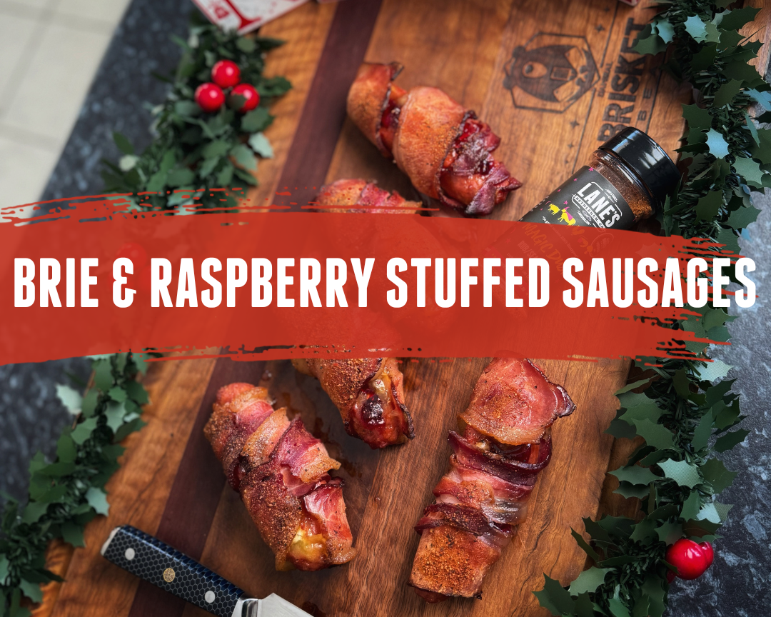 Brie & Raspberry Stuffed Sausages