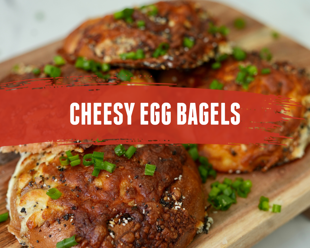 Cheesy Egg Bagels
