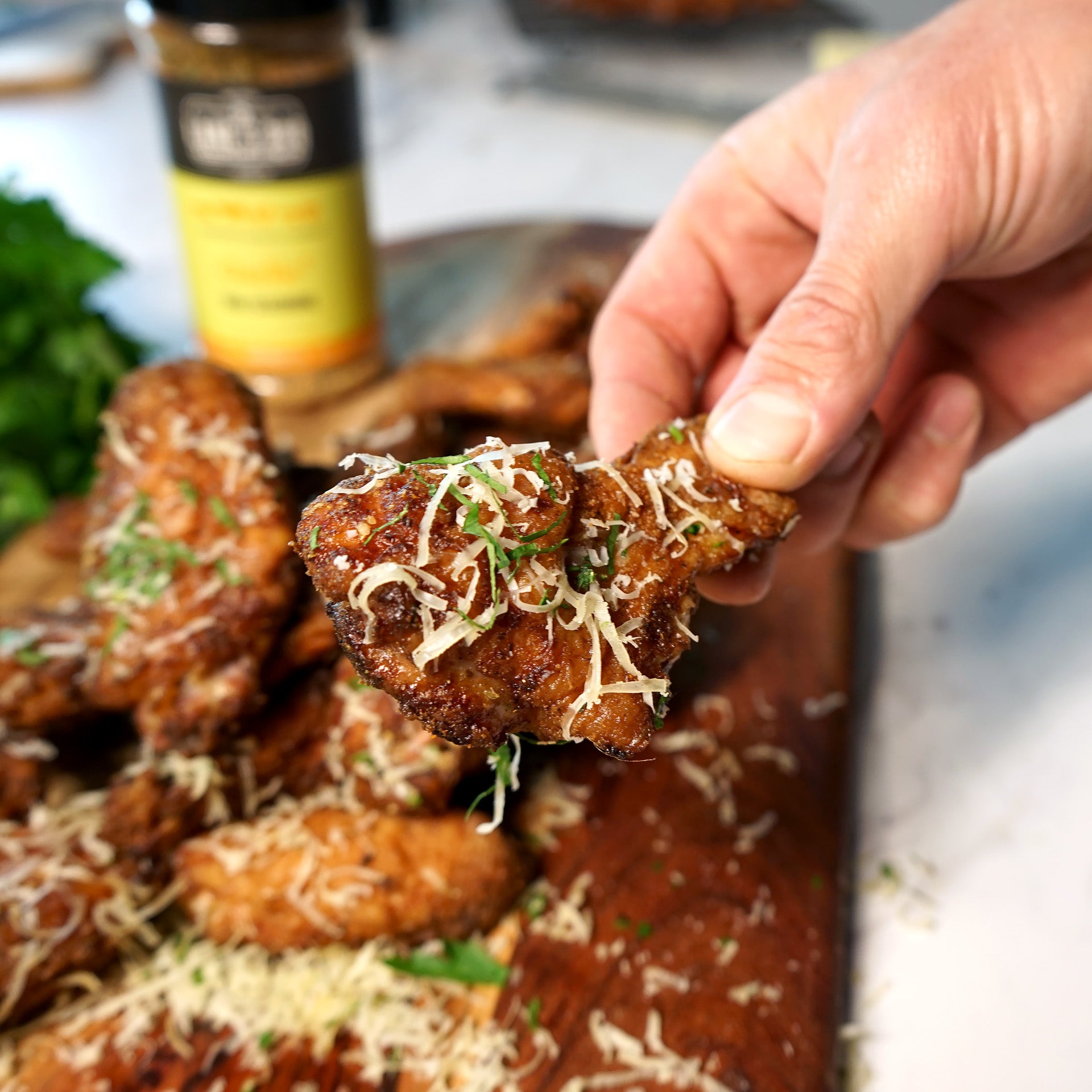 Crispy Garlic² Parmesan Wings