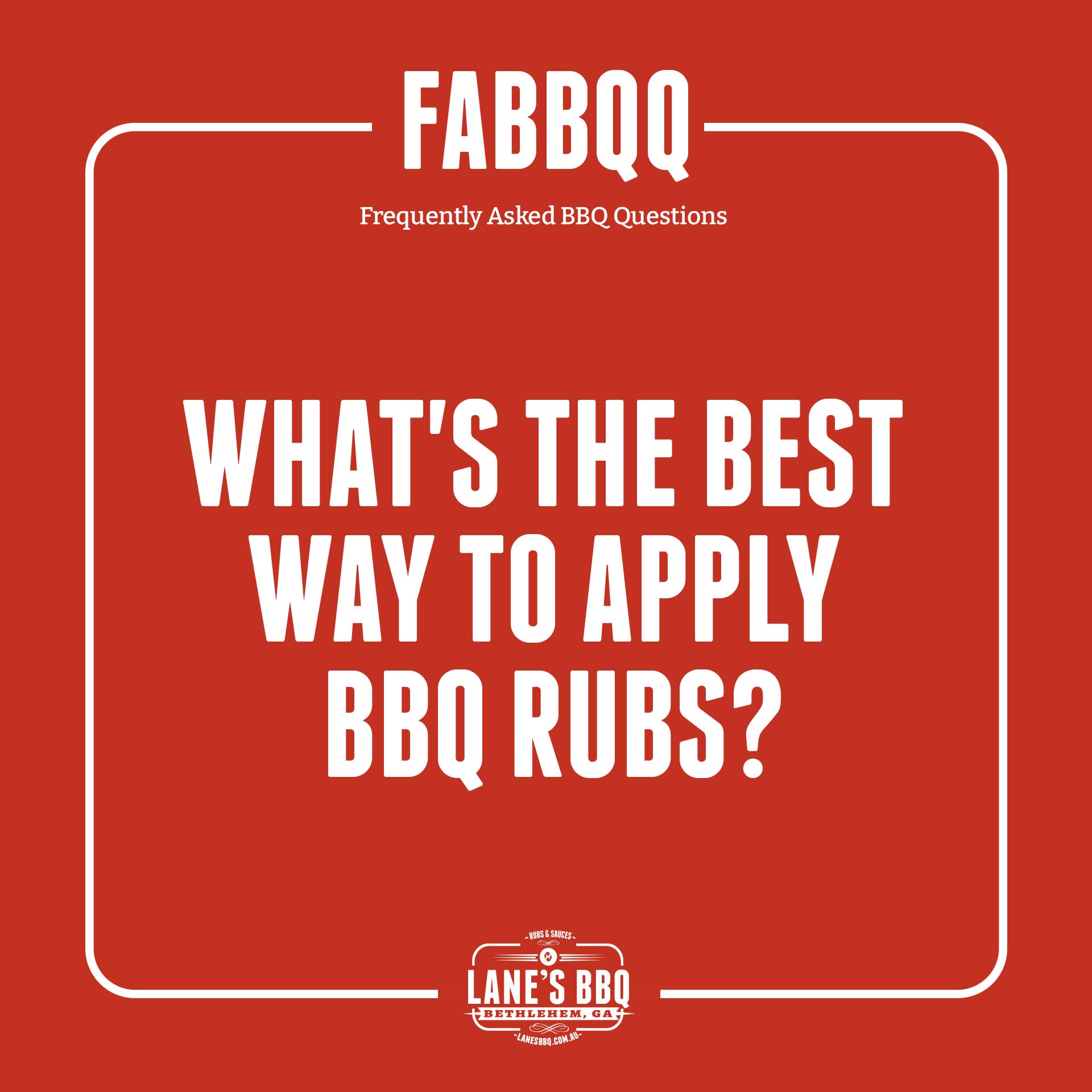 What's the Best way to apply our rubs?!?