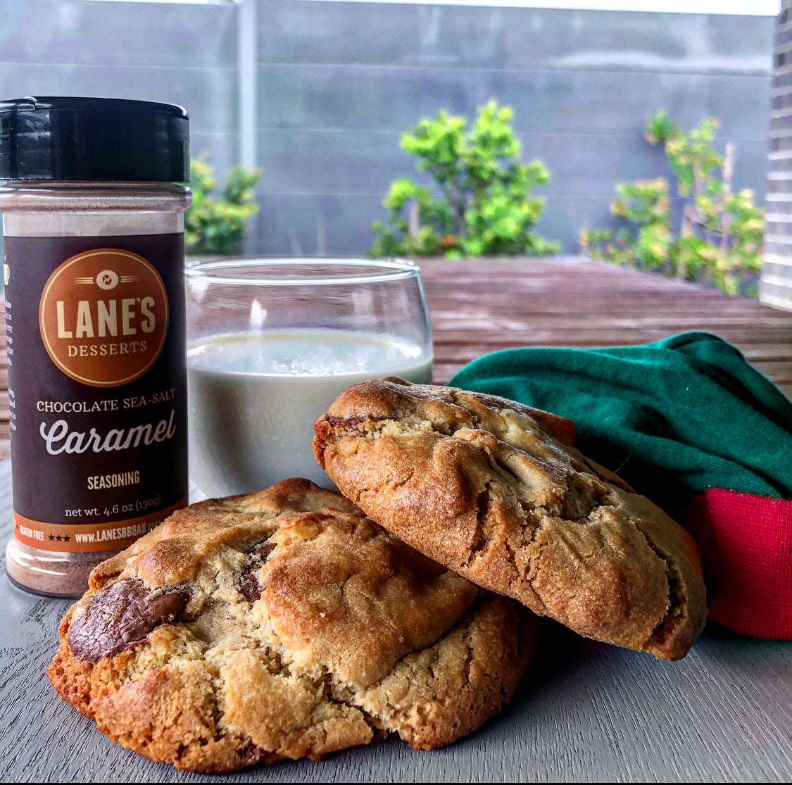 Santa’s Choc, Nut & Caramel Sea Salt Cookies