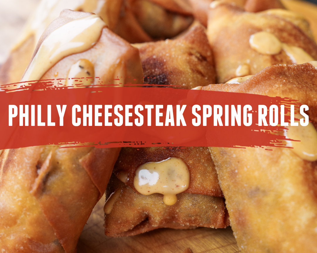 Philly Cheesesteak Spring Rolls