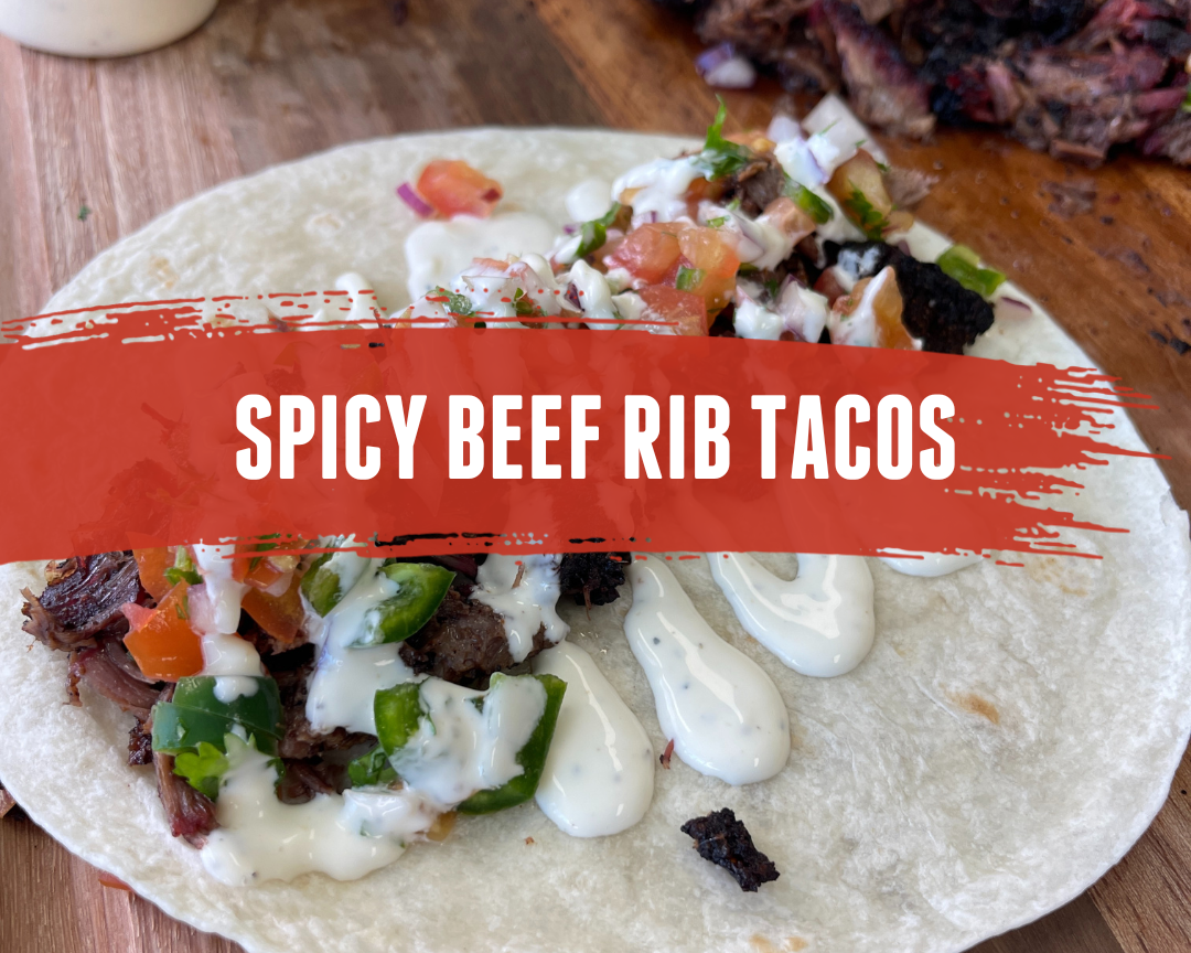 Beef Rib Tacos w/Jalapeno Salsa and Cubano Ranch
