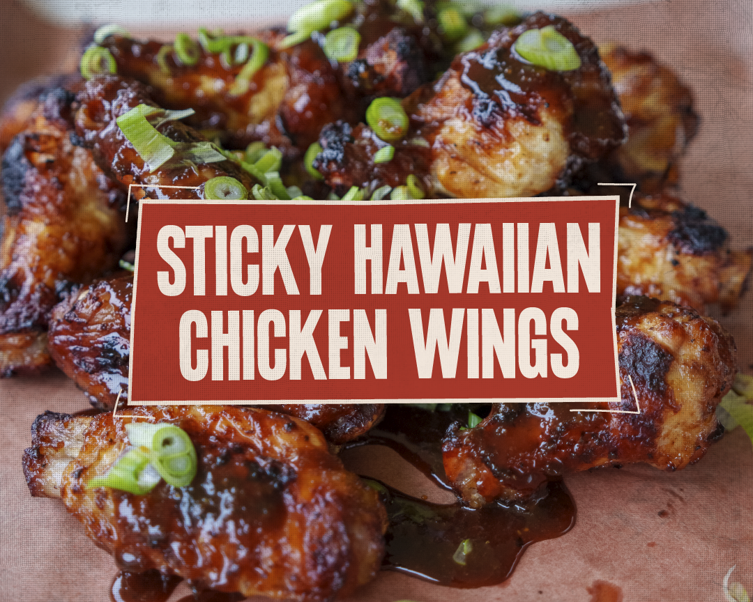 Sticky Hawaiian Chicken Wings