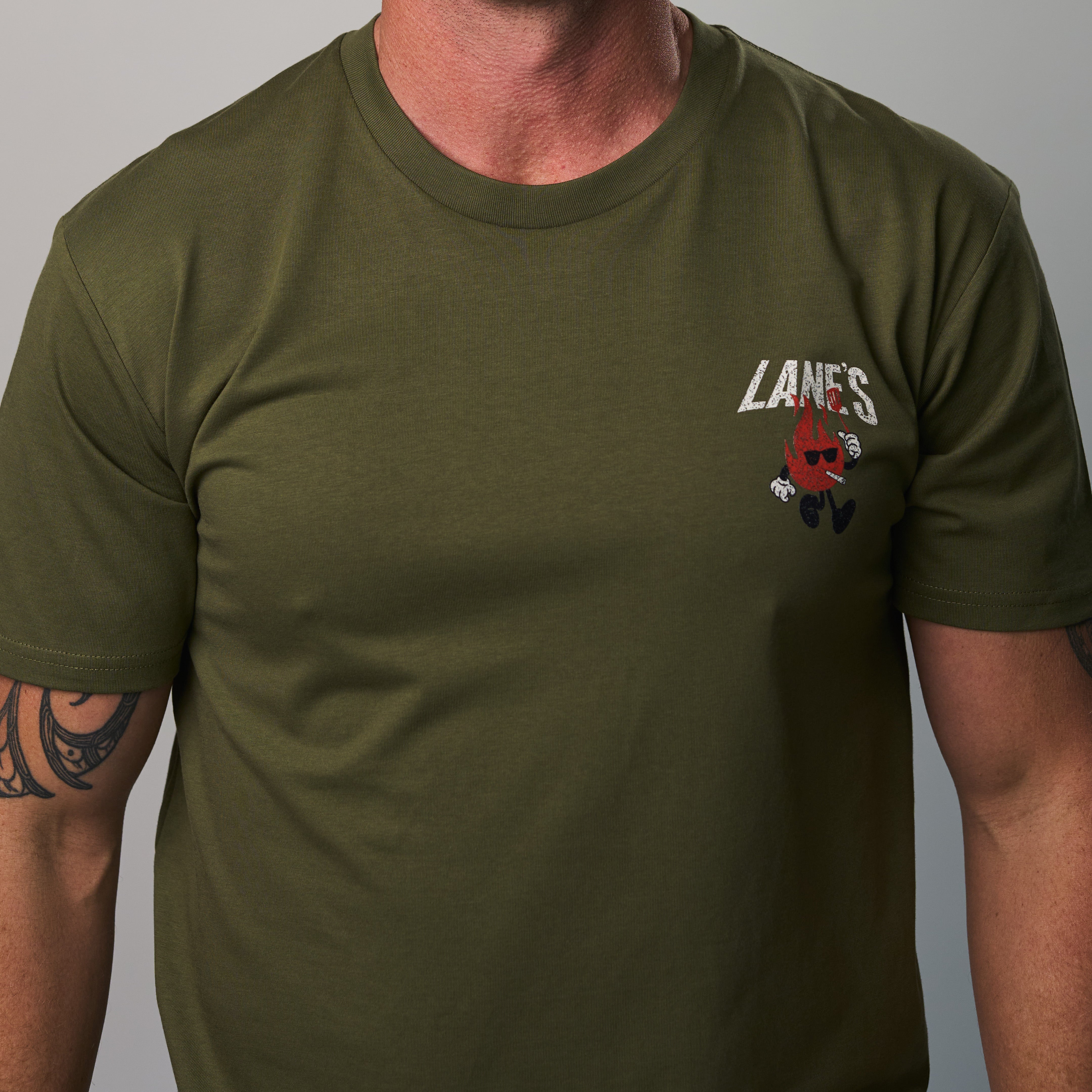 Fancy A Smoke T Shirt - Army Green