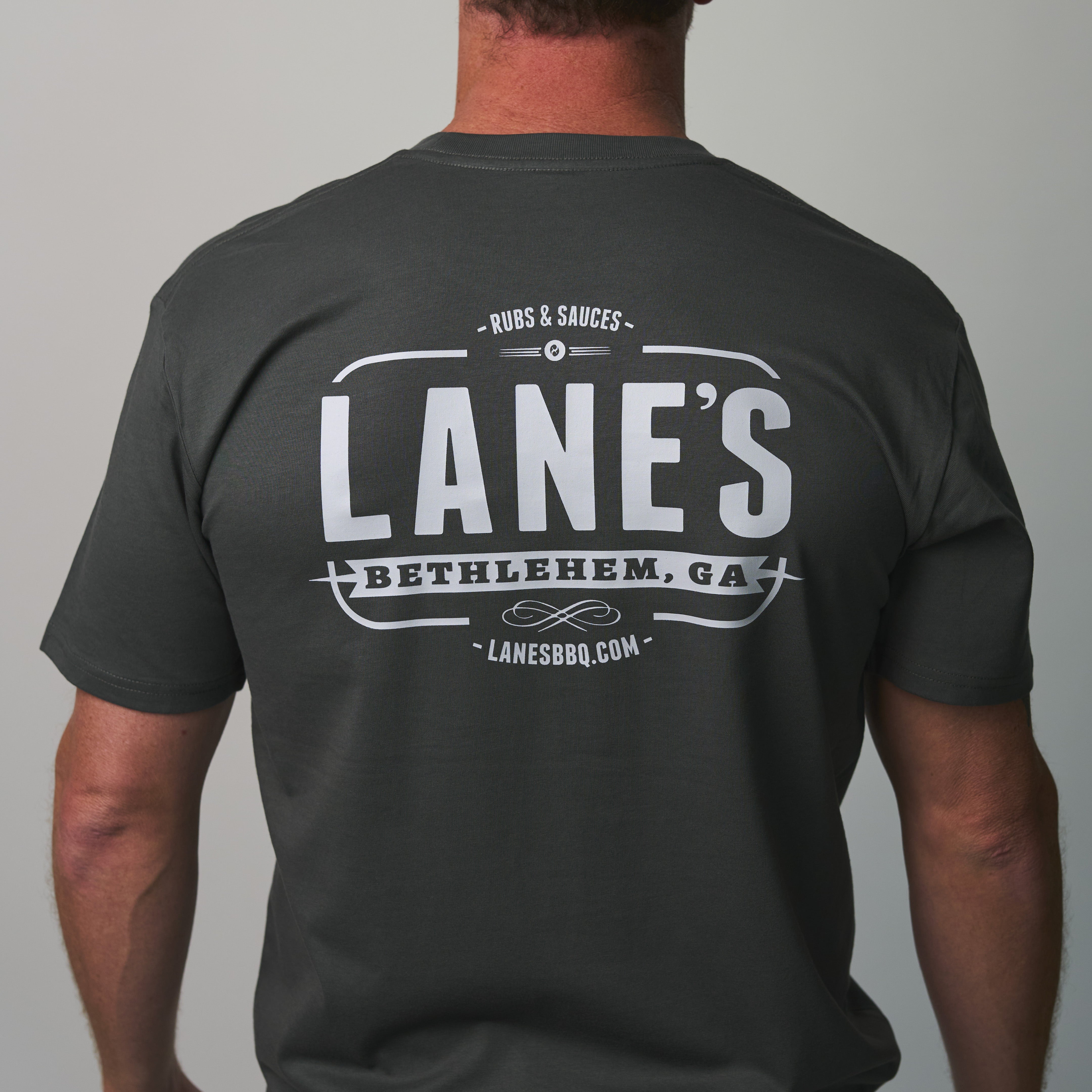 Signature Lane's T Shirt - Charcoal