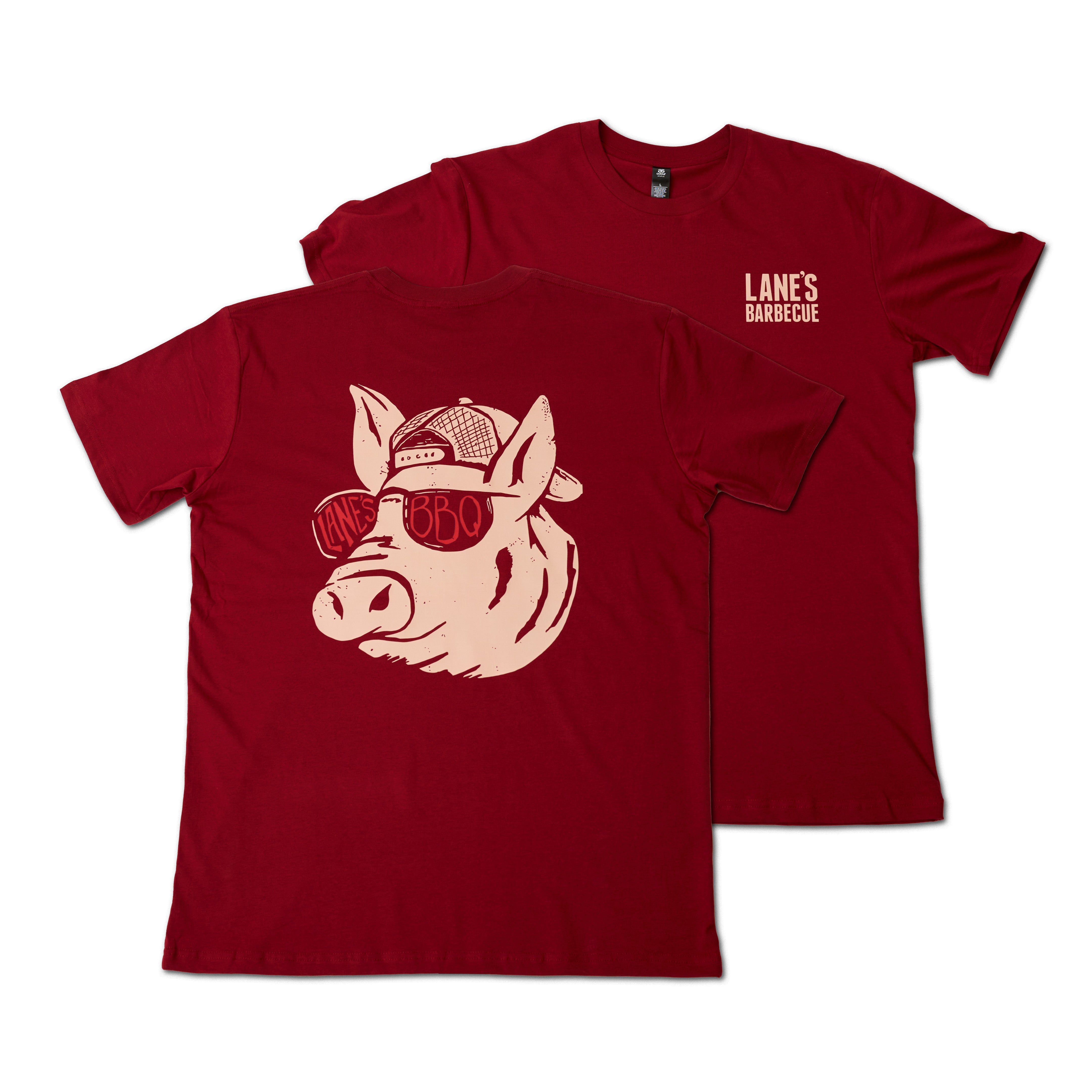 PIG HEAD T Shirt - Cardinal