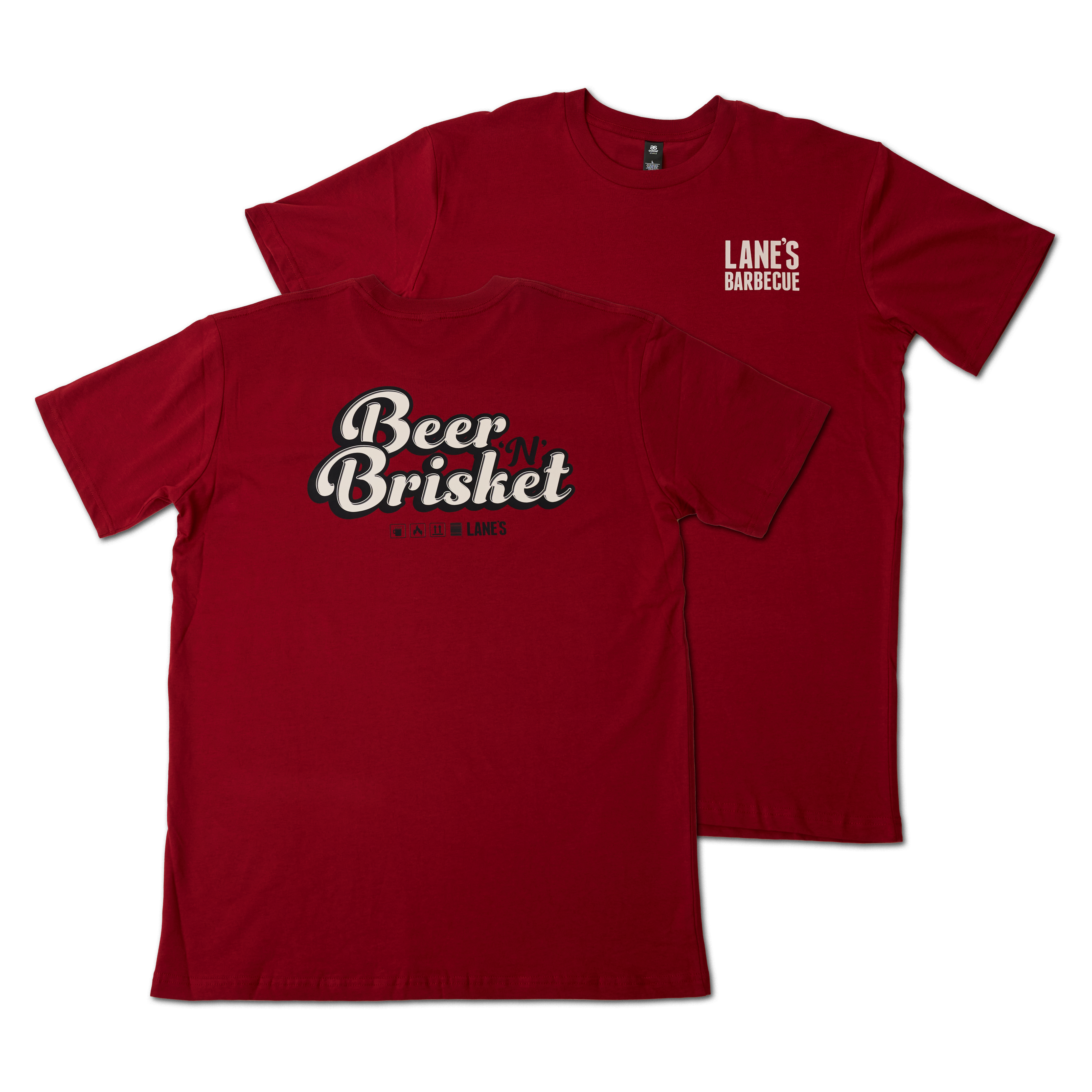 Beer n Brisket T Shirt - Cardinal