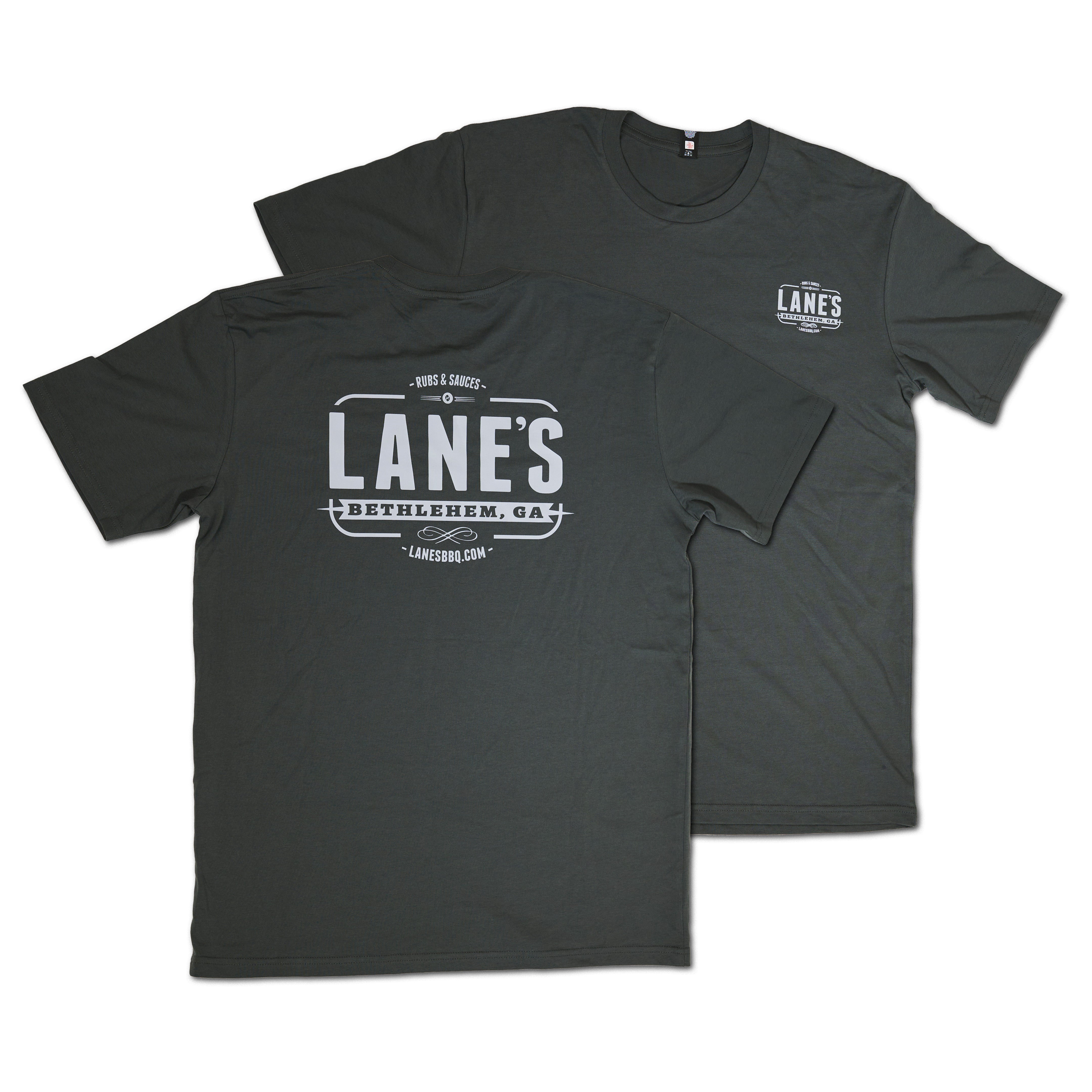 Signature Lane's T Shirt - Charcoal